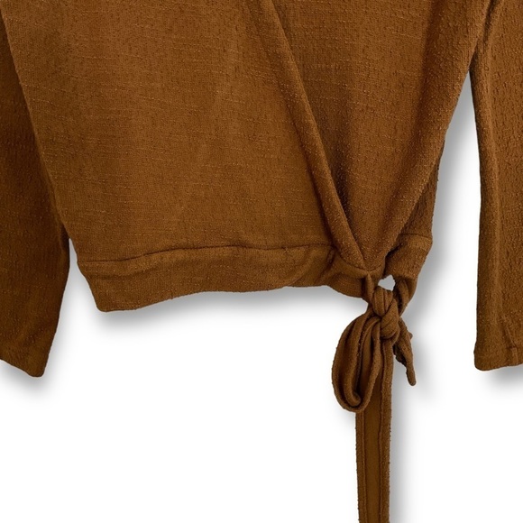 Madewell Texture & Thread Wrap Tie Waist Textured Sweater Sz S - Picture 5 of 12